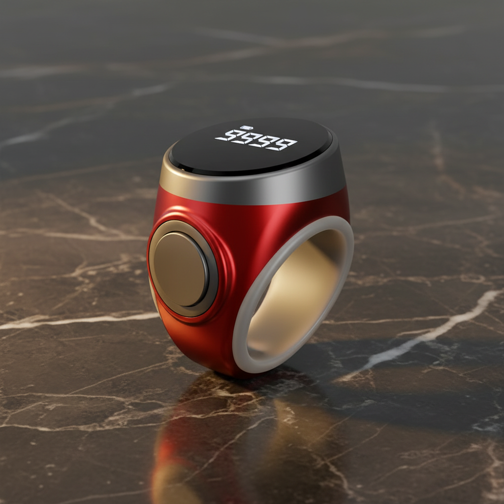 Bague Tasbih Intelligente — Compteur de Dhikr Rechargeable