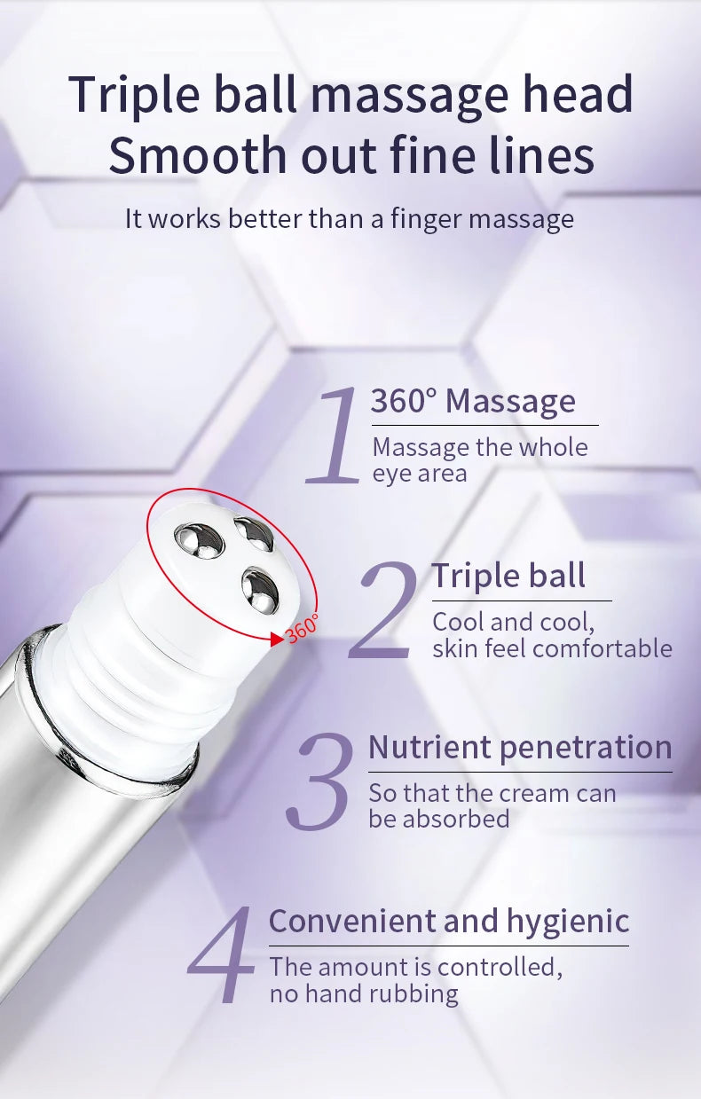 Roller Contour des Yeux — Anti-Cernes & Anti-Rides à l'Acide Hyaluronique 20g