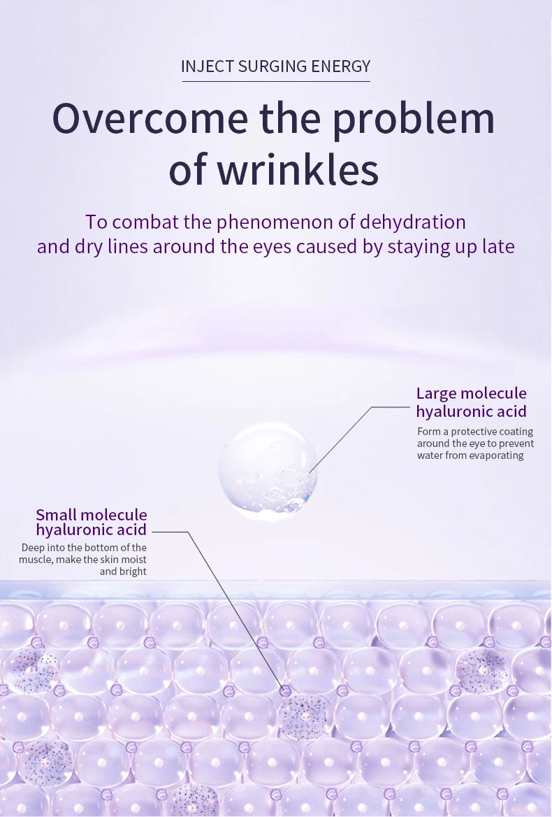 Roller Contour des Yeux — Anti-Cernes & Anti-Rides à l'Acide Hyaluronique 20g