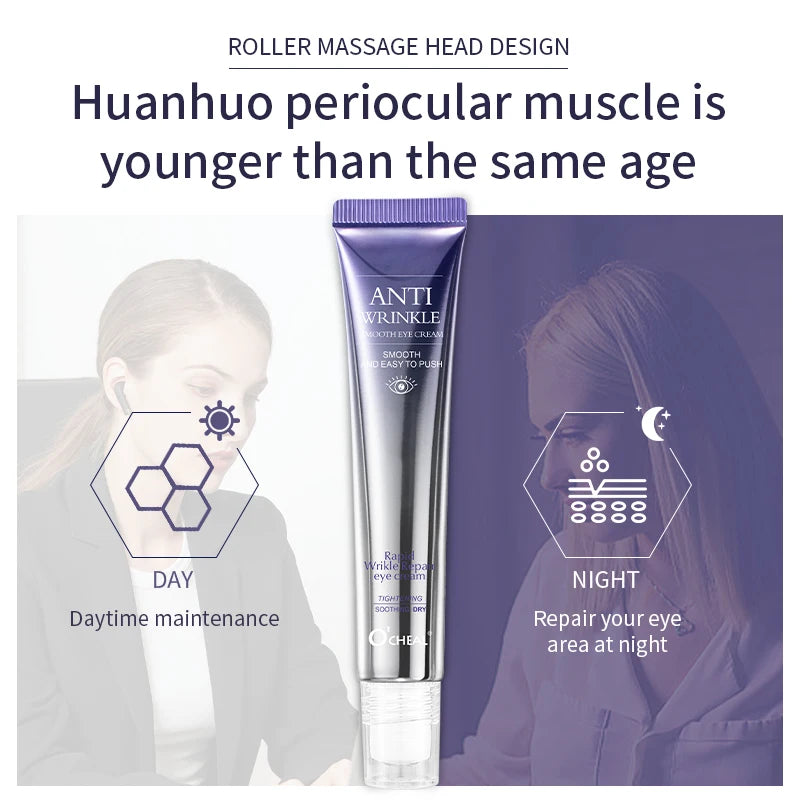 Roller Contour des Yeux — Anti-Cernes & Anti-Rides à l'Acide Hyaluronique 20g