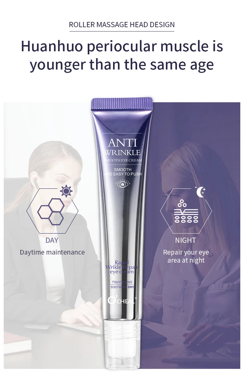 Roller Contour des Yeux — Anti-Cernes & Anti-Rides à l'Acide Hyaluronique 20g