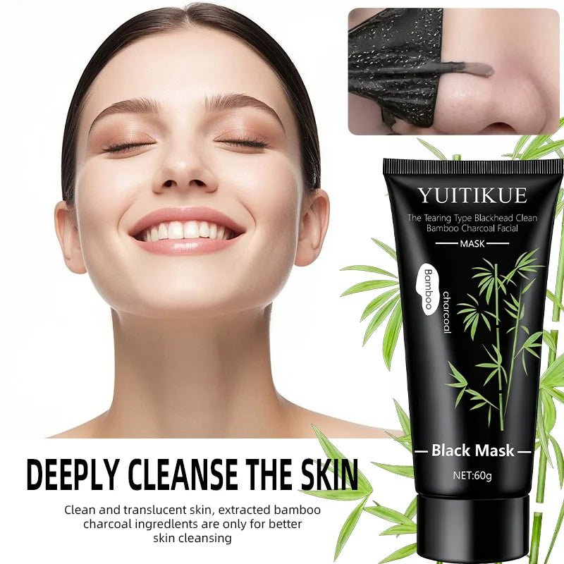 Masque Charbon Bambou — Nettoyage Profond Anti - Points Noirs 60g - Miyo Skin