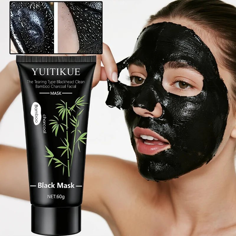 Masque Charbon Bambou — Nettoyage Profond Anti - Points Noirs 60g - Miyo Skin