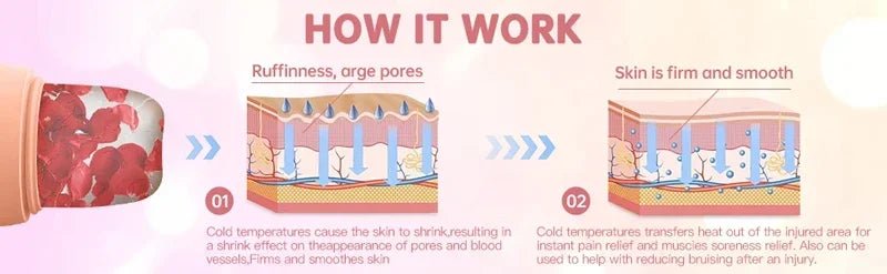 Roller Glaçant Visage — Anti - Pores & Éclat K - Beauty - Miyo Skin